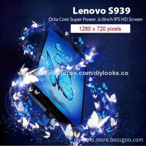 Refurbished Lenovo S939 8GB Black 6.0" 3G Android 4.2.2 Phablet, MTK6592 1.7GHz Octa Core, RAM 1GB